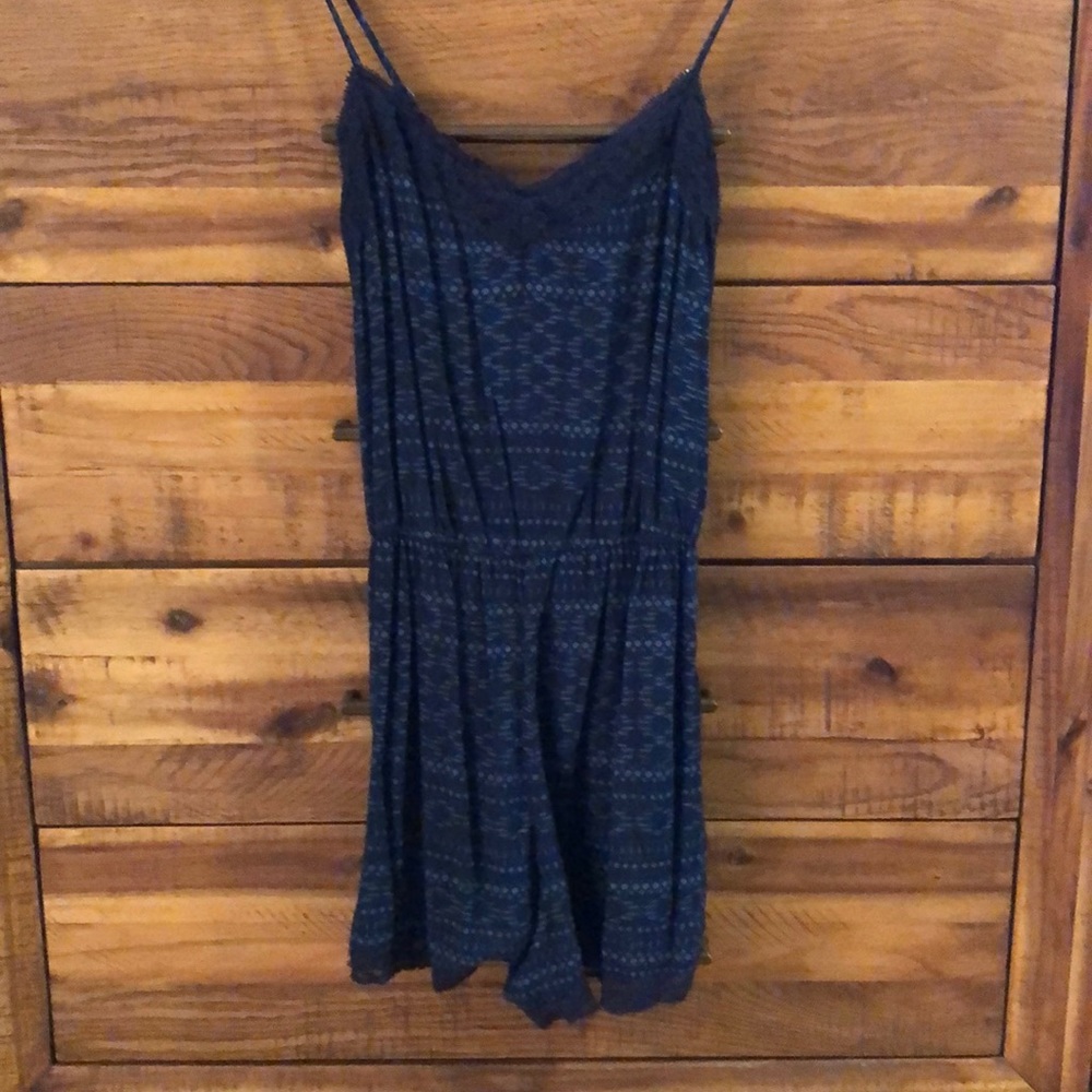 Navy Abercrombie and Fitch Romper